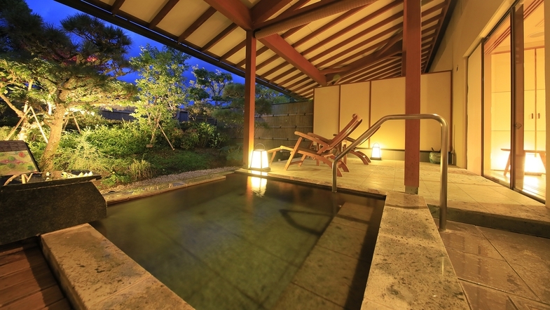 【10％OFF】【楽天スーパーSALE】お部屋食／庭園付露天風呂客室・静かな里山で贅沢に寛ぐ
