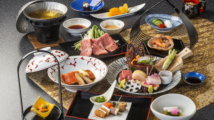 【基本プラン／お部屋食・旬彩会席膳】非日常の空間／庭園付露天風呂客室