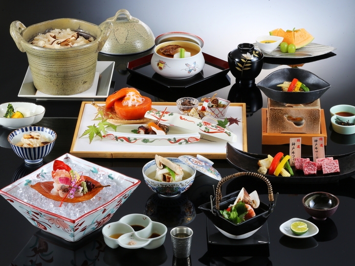 【夕朝お部屋食確約】〜厳選食材〜　記念日や接待におすすめ。調理長おまかせ会席