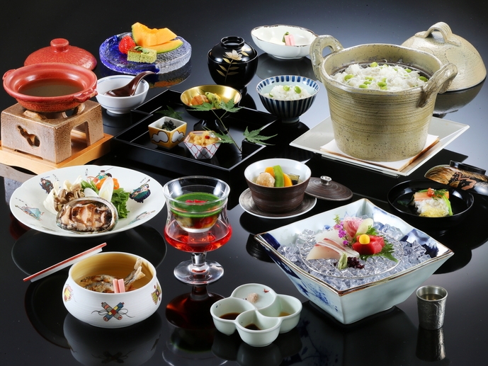 【兵庫テロワール旅】【夕朝お部屋食確約】〜辛夷会席（旧里山会席）〜　瑞苑会席をグレードアップ。