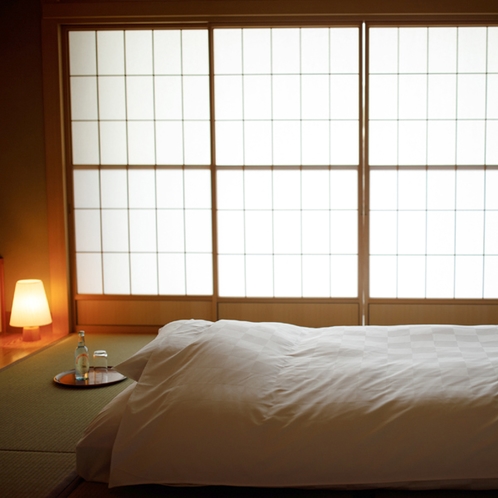 ◆客室_銀泉露天付き貴賓室の寝具