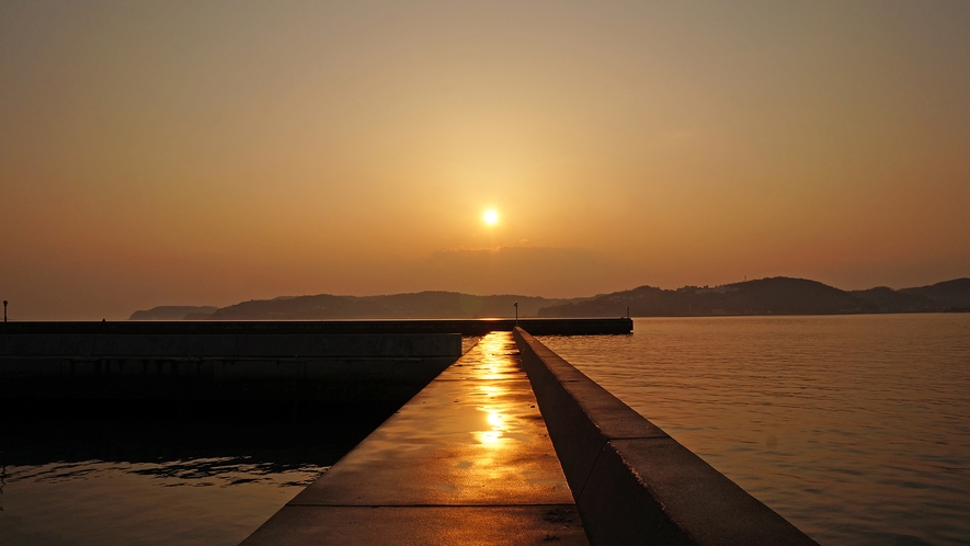 牛窓の夕日