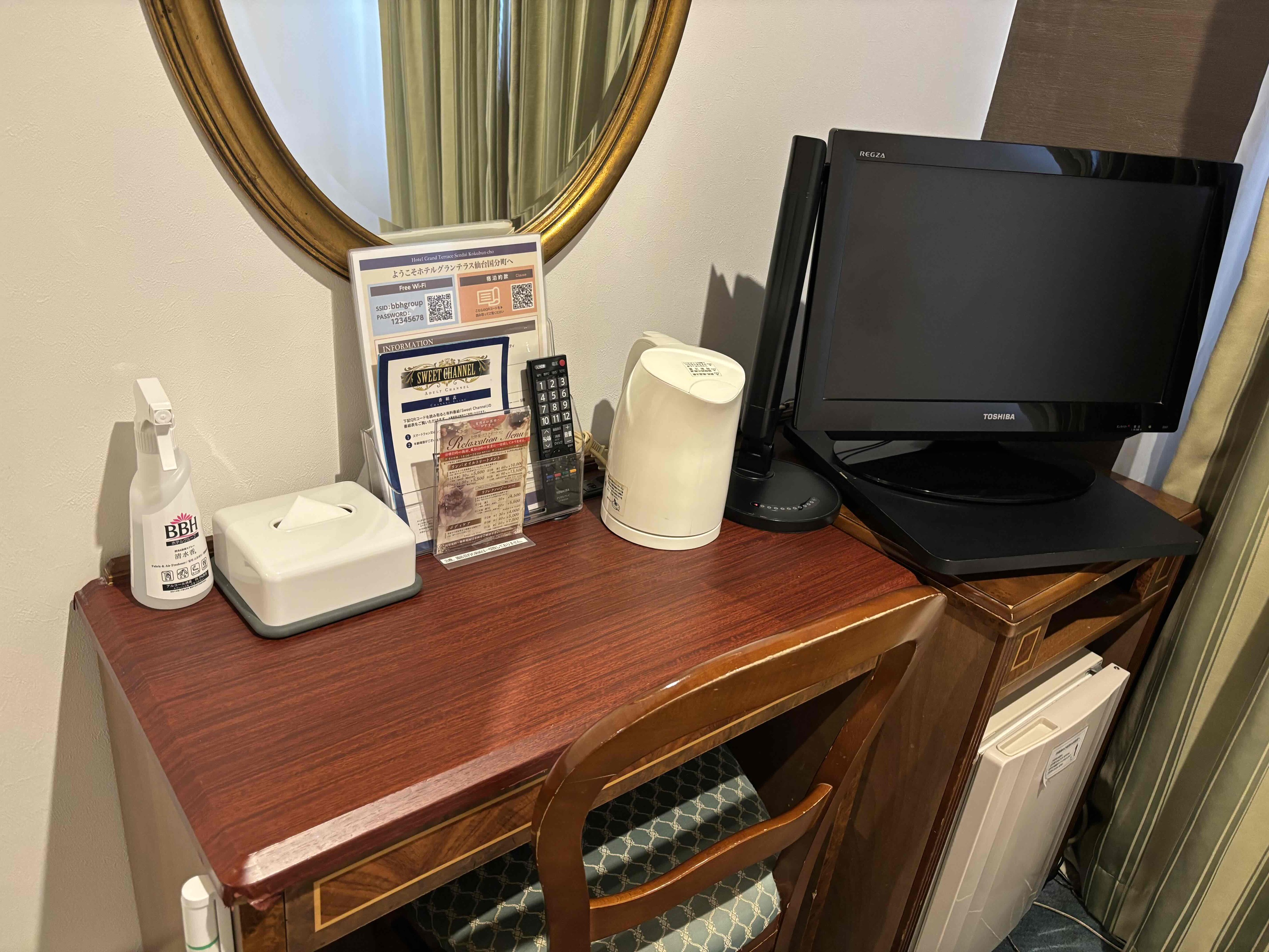 部屋　デスク周り