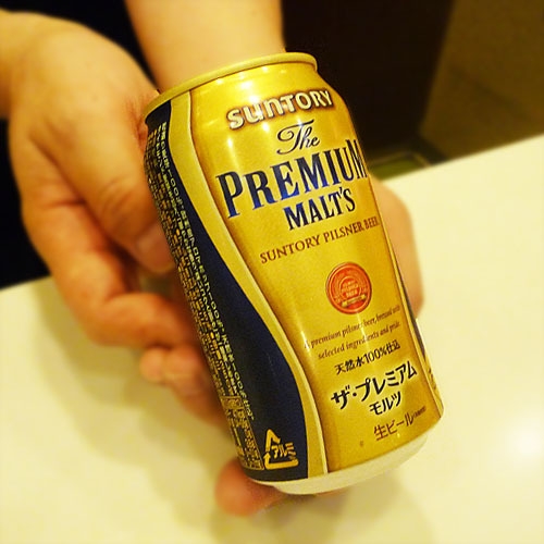 「缶ビールとおつまみ・朝食付」缶ビールとおつまみ付のプラン。無料洗濯有