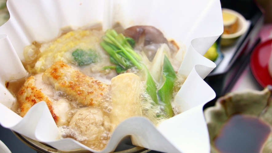 #上州地鶏鍋～当館でしか味わえないこの味をご賞味下さい