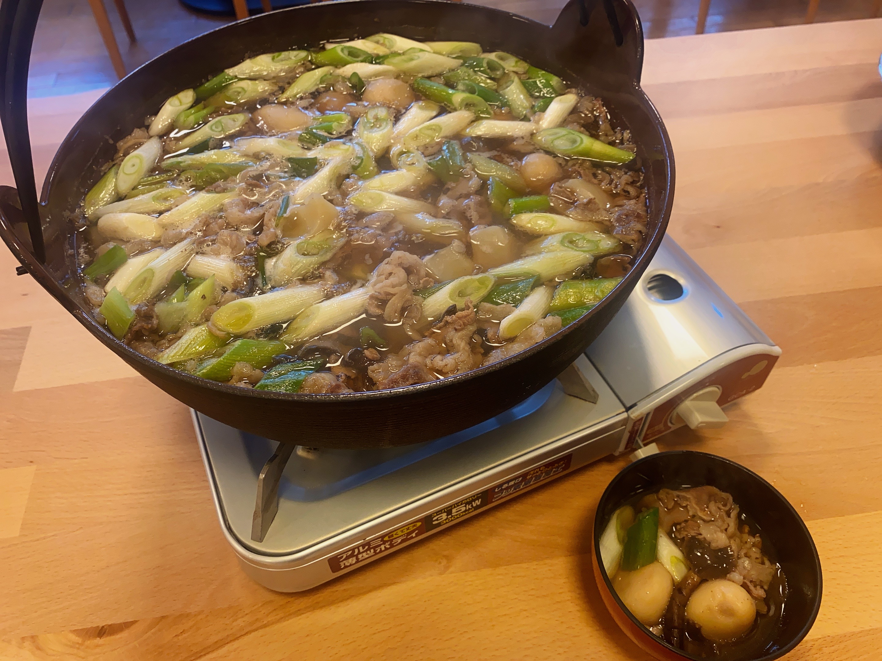 山形名物芋煮です。朝食バイキングにて日替わりでご提供中です。