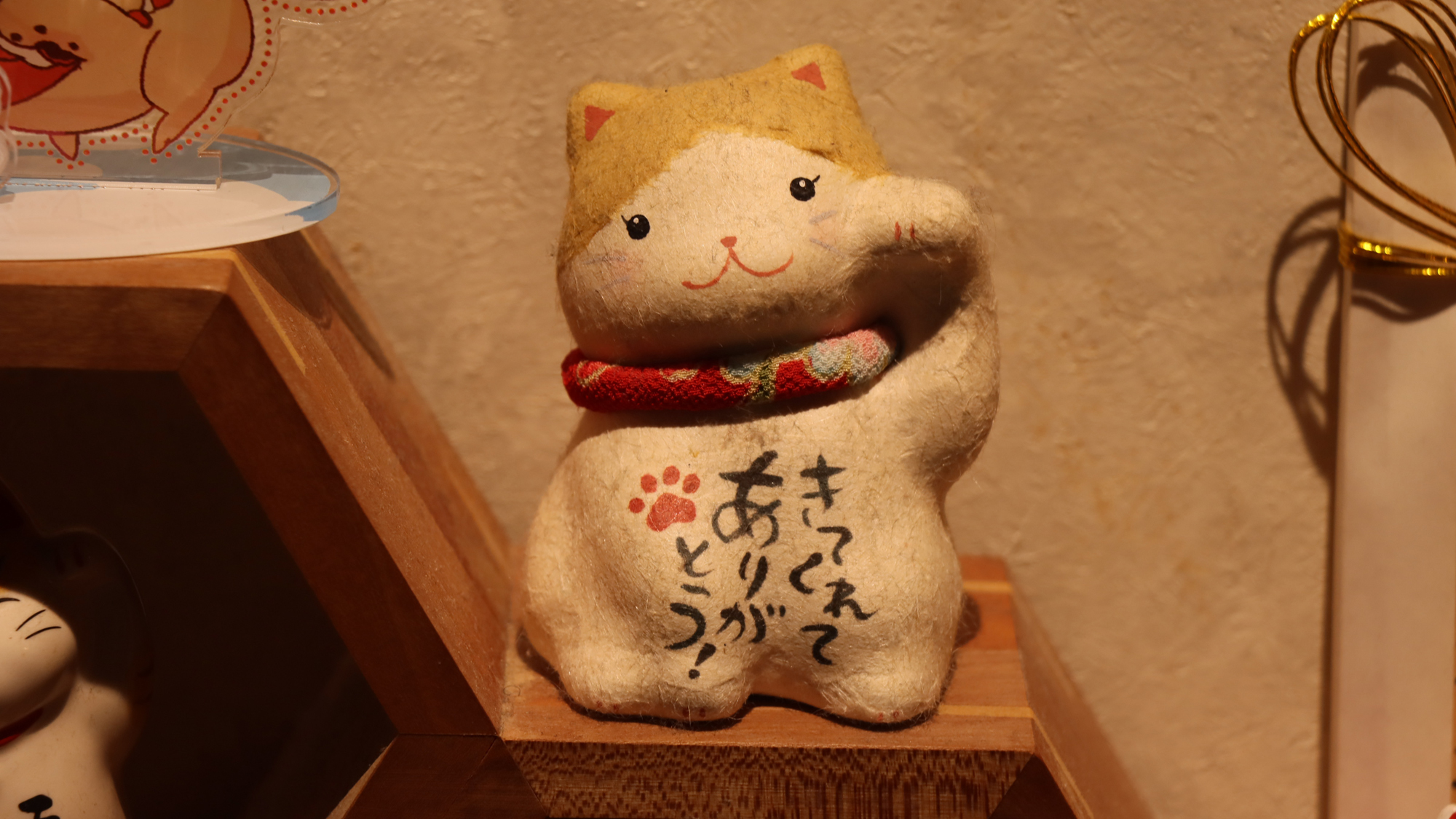 ■招き猫がお出迎え