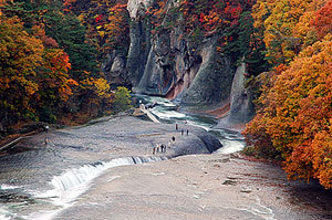 　吹割の滝の紅葉