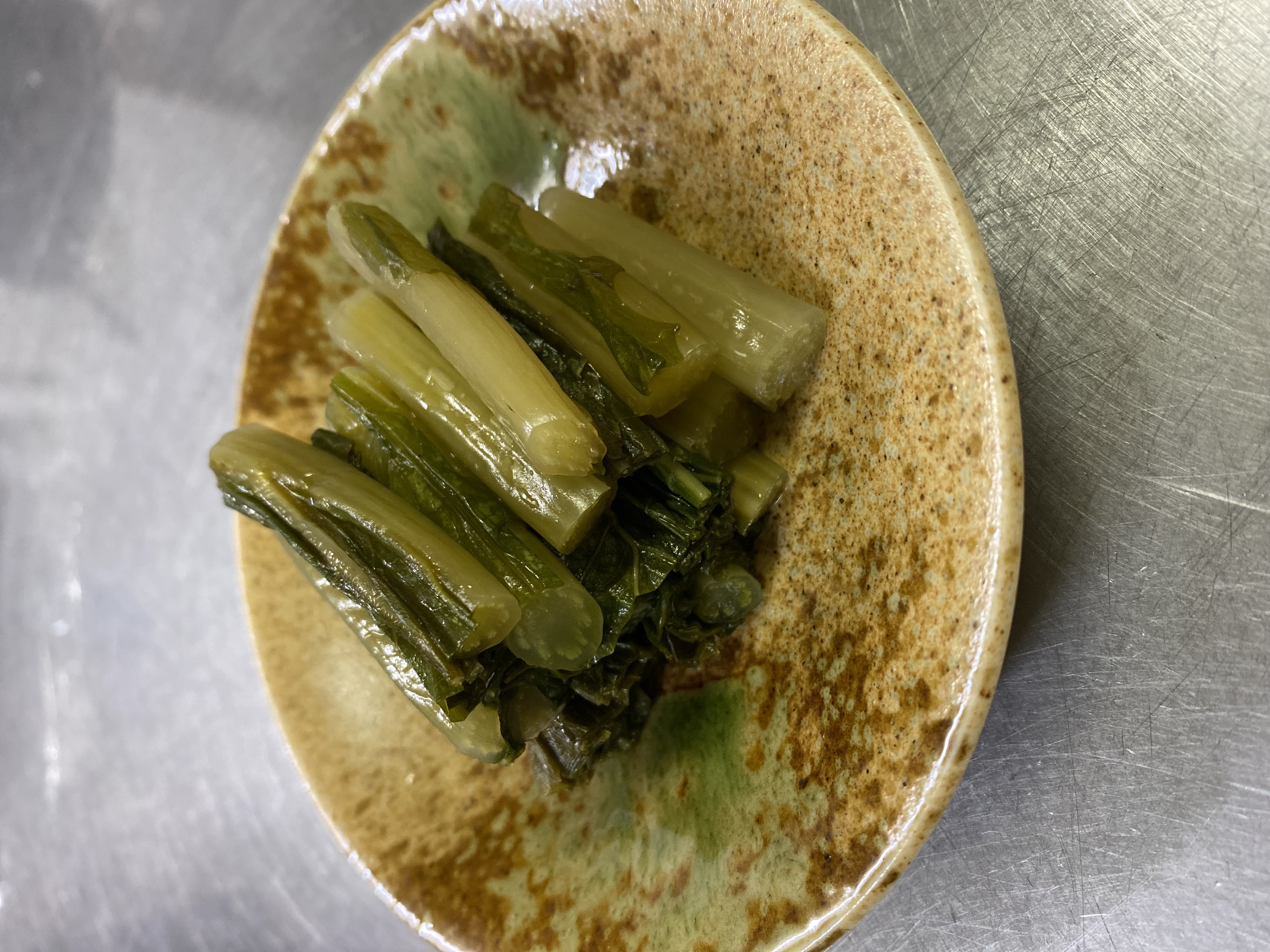 自家製野沢菜漬け