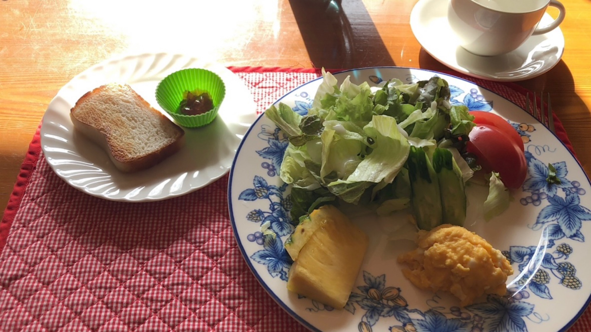 朝食一例（ダイエット）