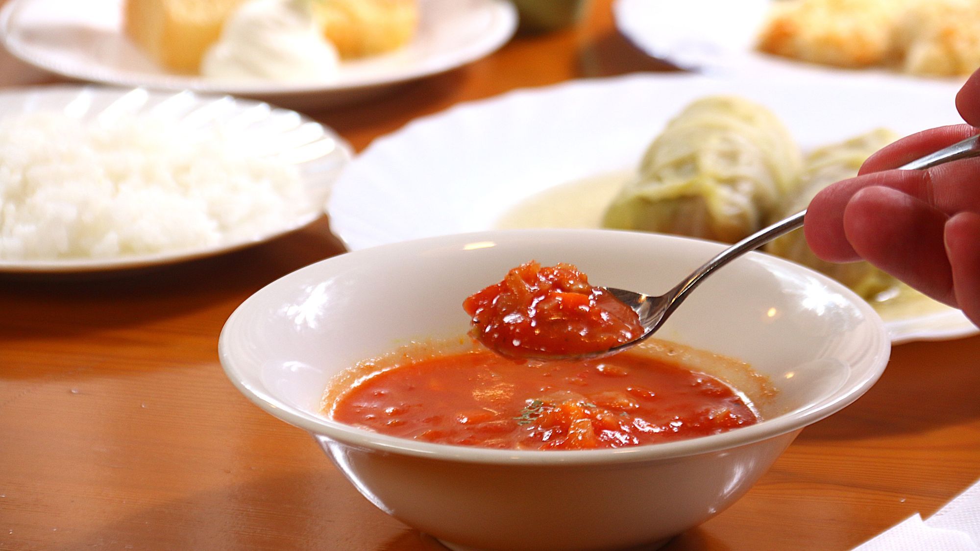 夕食一例（ミネストローネ）