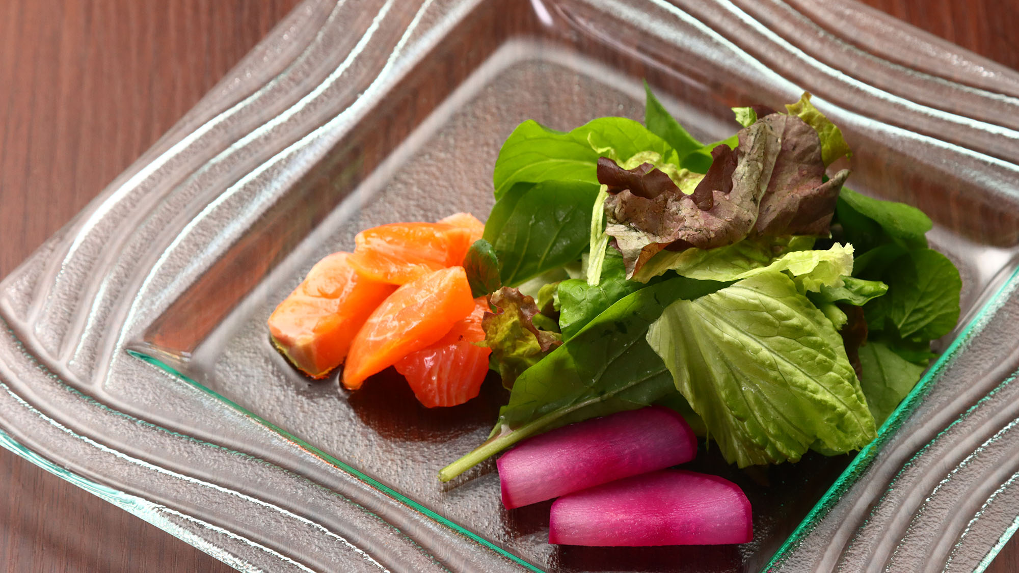 【食事】 グレートアップの一例。信州サーモンのチャイナ風マリネ