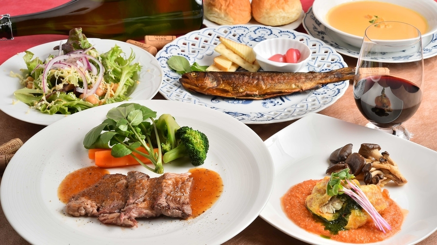 【グレードアップ:蓼科牛】『蓼科牛』＆自家製スモーク料理のコース【1泊2食】