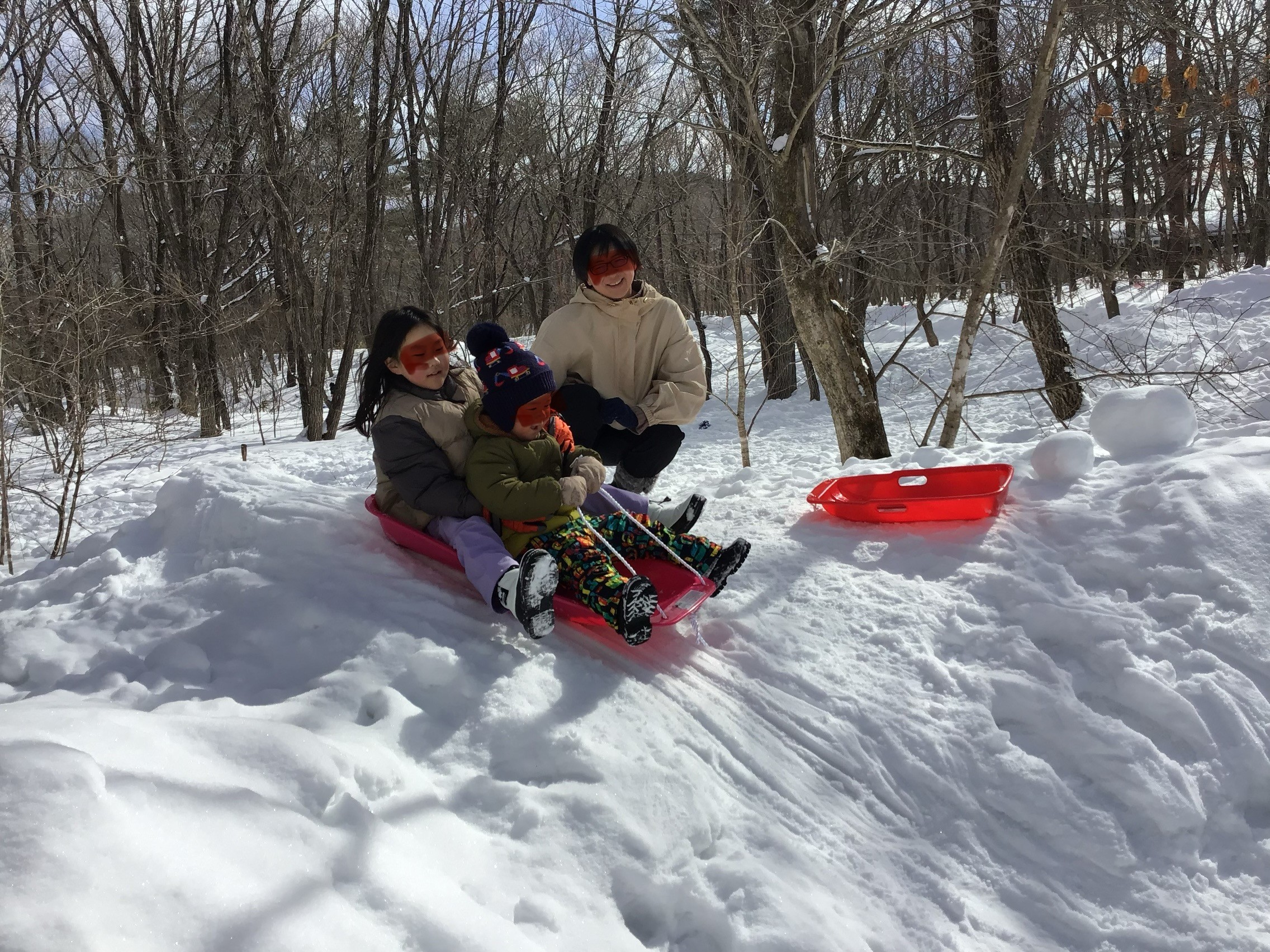 雪遊び、そり遊び
