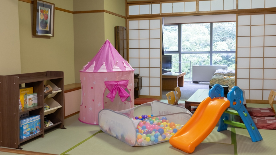 【1組限定★ファミリールーム】貸切風呂・すべり台・おもちゃ等完備で遊び放題♪家族で楽しむ夏の思い出旅