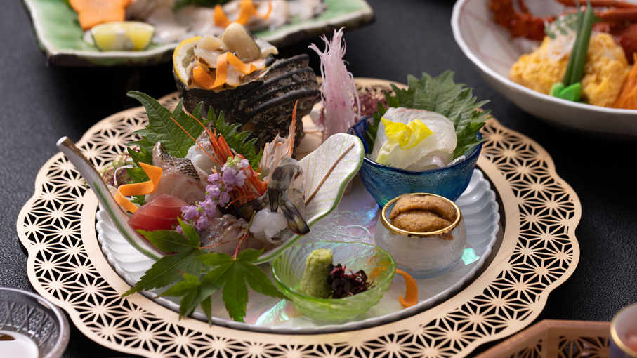 【お食事処・超特選−極み会席−】伊予牛・真鯛等…愛媛の特選素材が織り出す極上の美味の饗宴