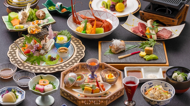 【お食事処・超特選−極み会席−】鱧・伊予牛・真鯛等…愛媛の特選素材が織り出す極上の美味の饗宴