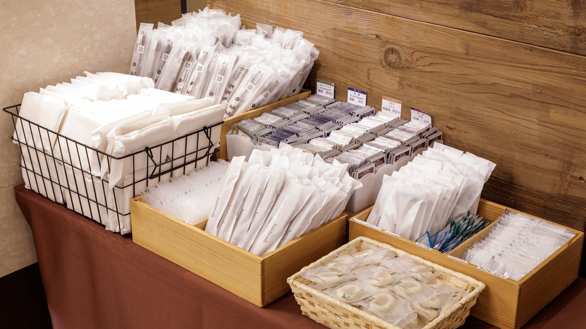 アメニティバー：6Fフロントにて必要なアメニティをお取り下さい。