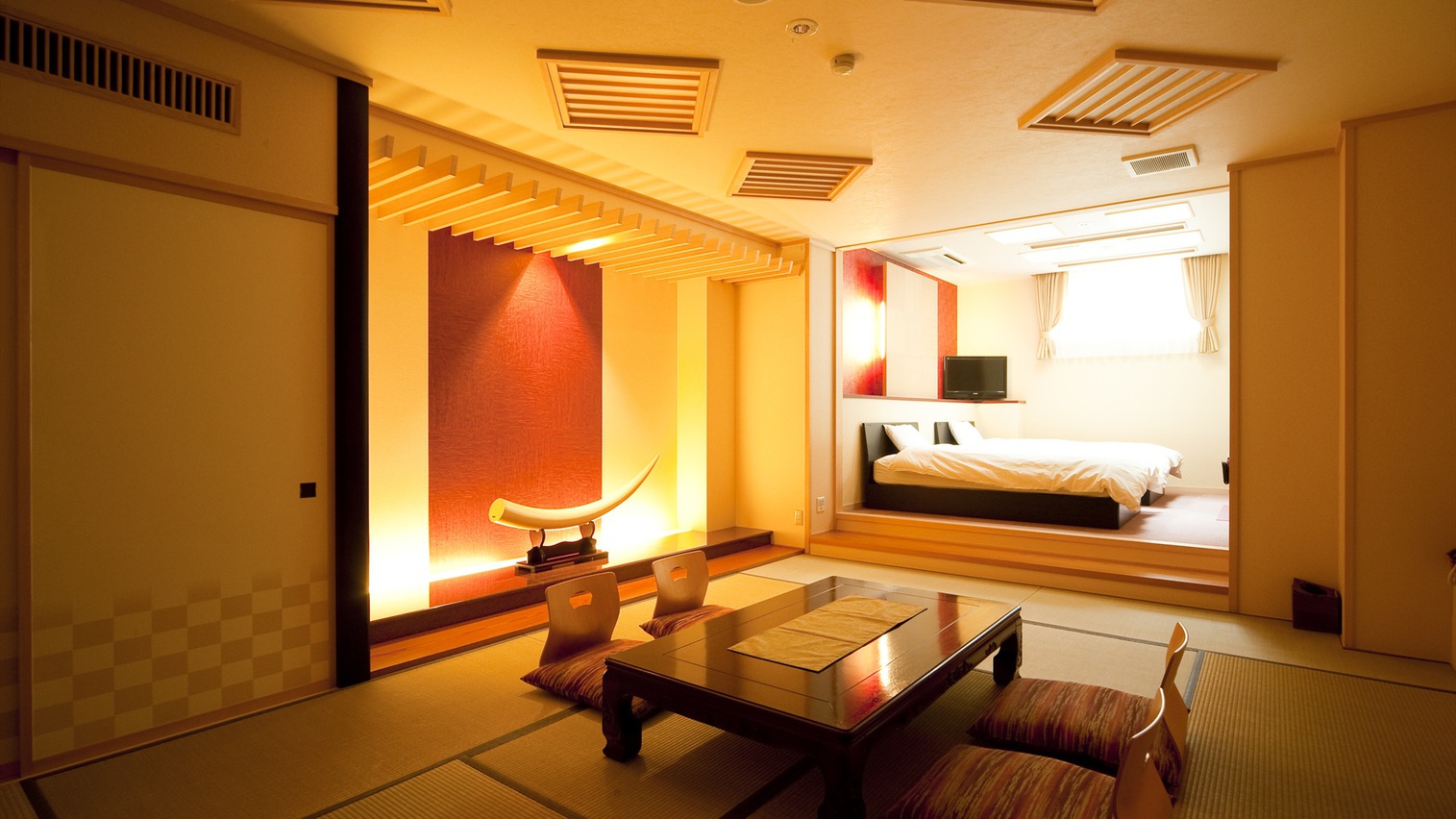 露天風呂付き和洋室一例