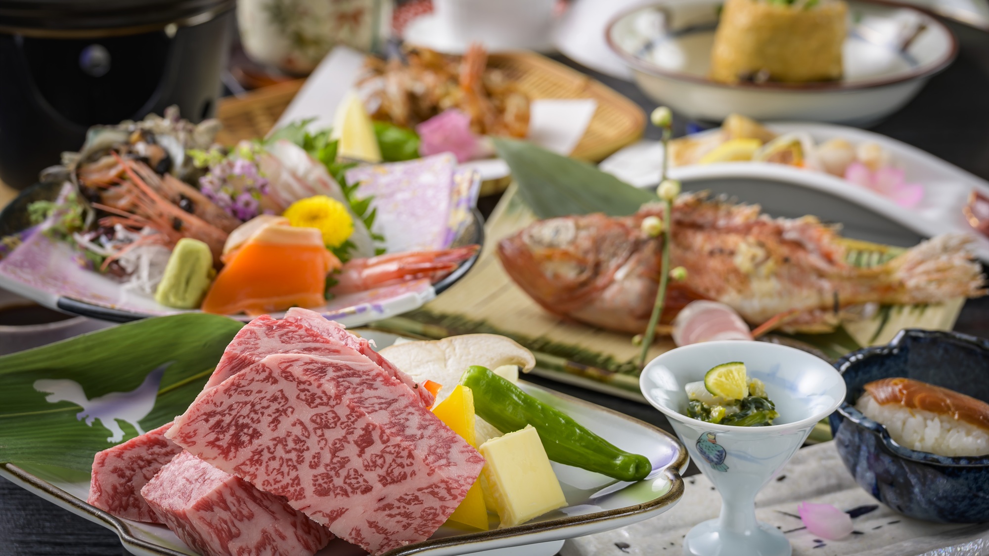 福井の味覚満載　若狭牛・のどぐろ・地魚造り