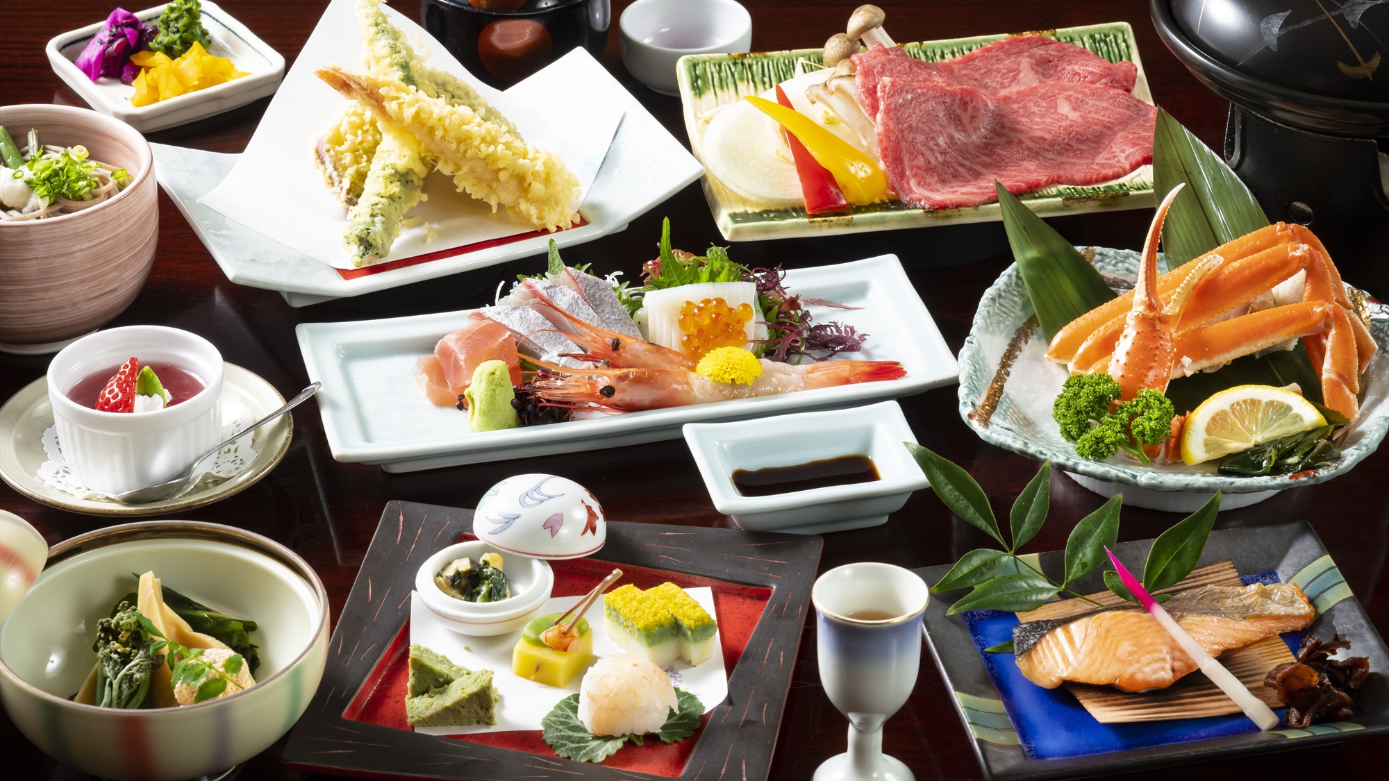 ボリューム満点日本海の幸！政竜料理例