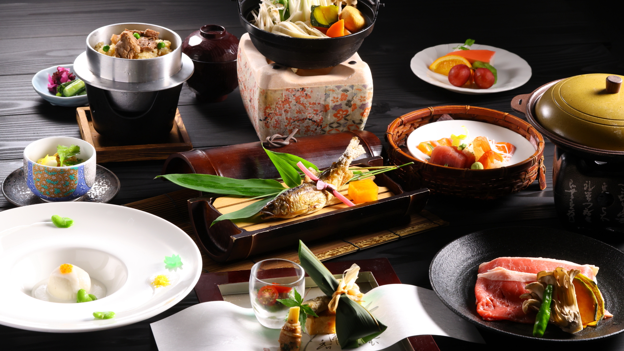 【甲州旬彩会席】旬の食材をお楽しみください