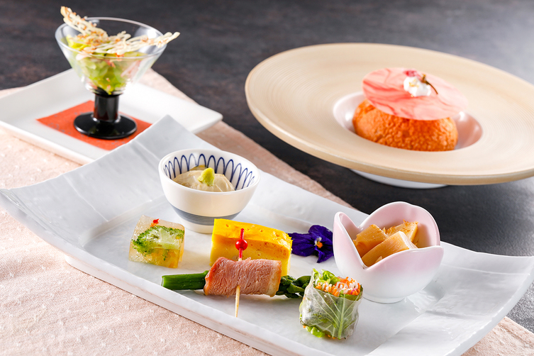 里山馳走料理　カジュアルコース　漸－ZEN－【春期間】2026年3月～2026年5月　前菜、甘味