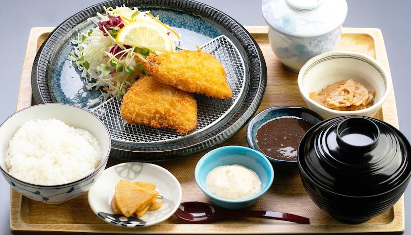 あじフライ定食