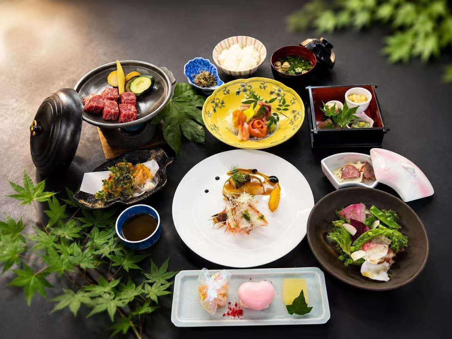 【梅コース／沼津港直送刺身盛り】★伊豆の幸と４種の湯殿を愉しむ（2食付）
