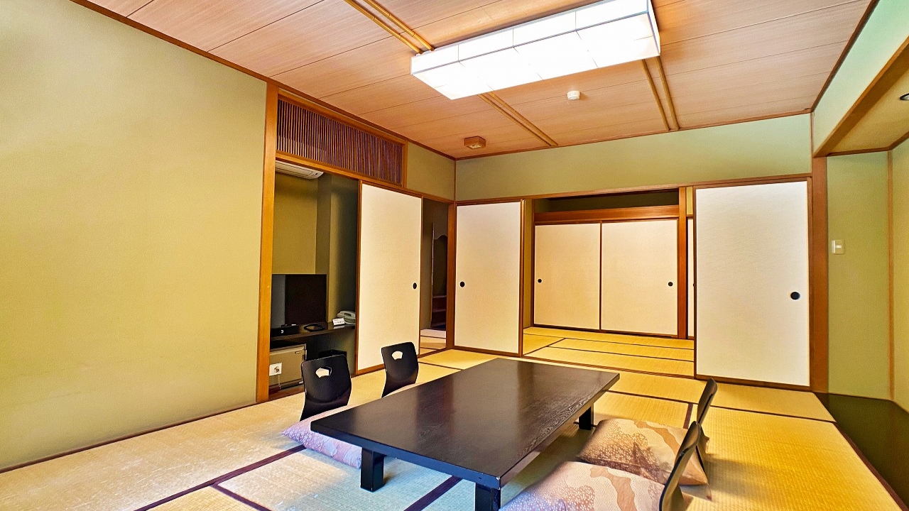 広々和室14畳+6畳二間続き（バス・トイレ付）禁煙