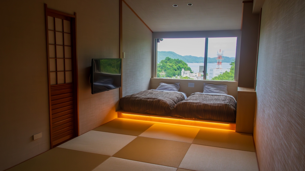 露天風呂付 特別和洋室（35㎡）※ベッドの位置が異なる2タイプがございますが、お選びいただけません