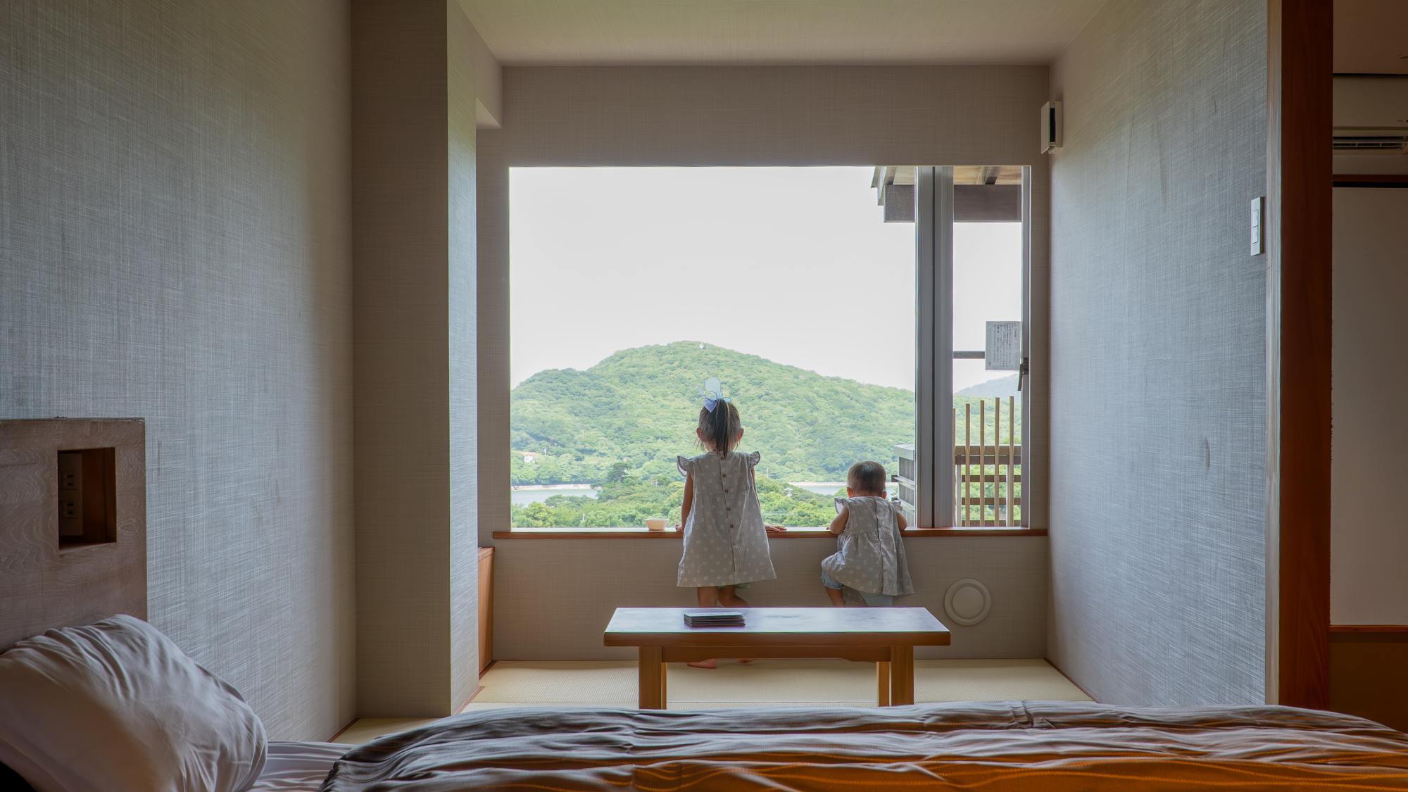 露天風呂付 特別和洋室（35㎡）※ベッドの位置が異なる2タイプがございますが、お選びいただけません