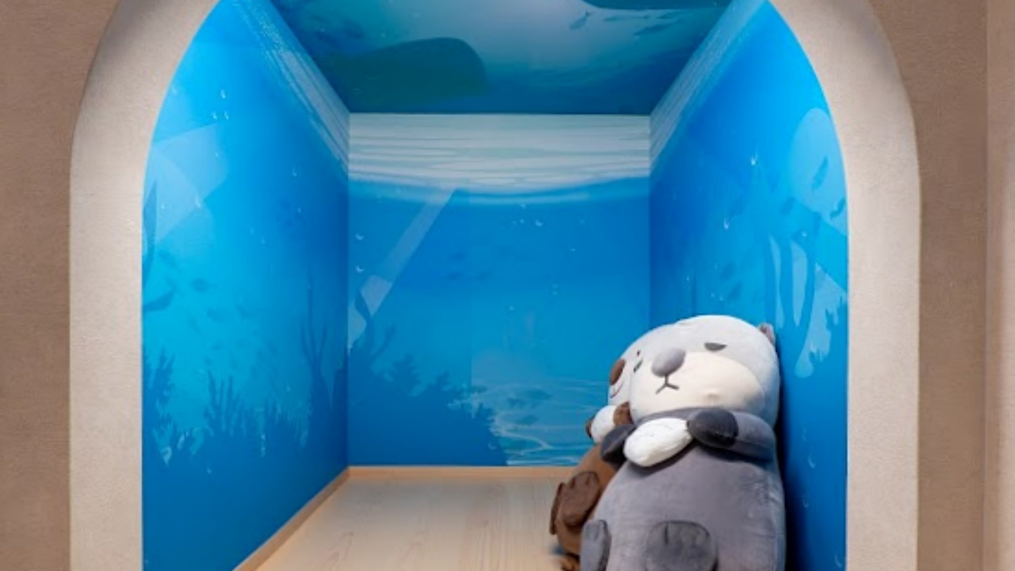 鳥羽水族館監修「ラッコブルー」露天風呂付和洋室（40㎡）