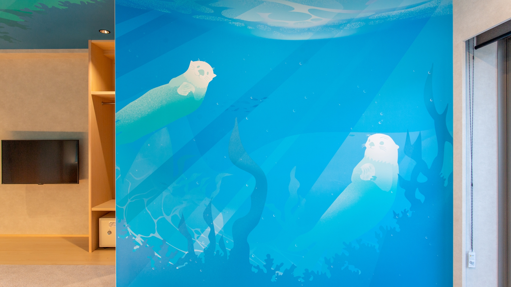 鳥羽水族館監修「ラッコブルー」露天風呂付和洋室（40㎡）