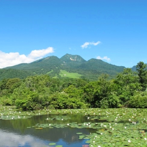 いもり池からの妙高山の眺め（車で約10分）