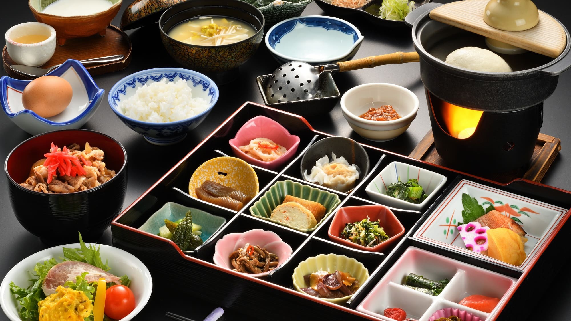 【楽天トラベルサマーSALE】＜米沢牛食べくらべ＞豪華5種盛りメイン極コース〜夕朝食半個室〜