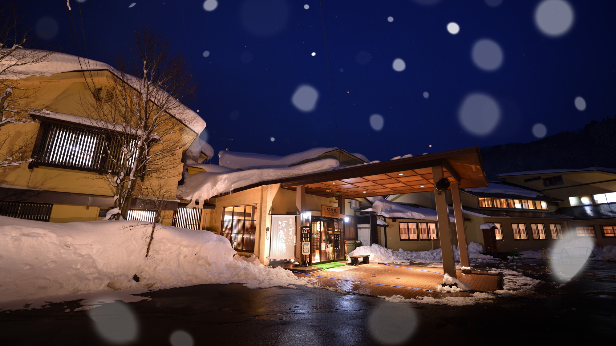 玄関　全景　冬