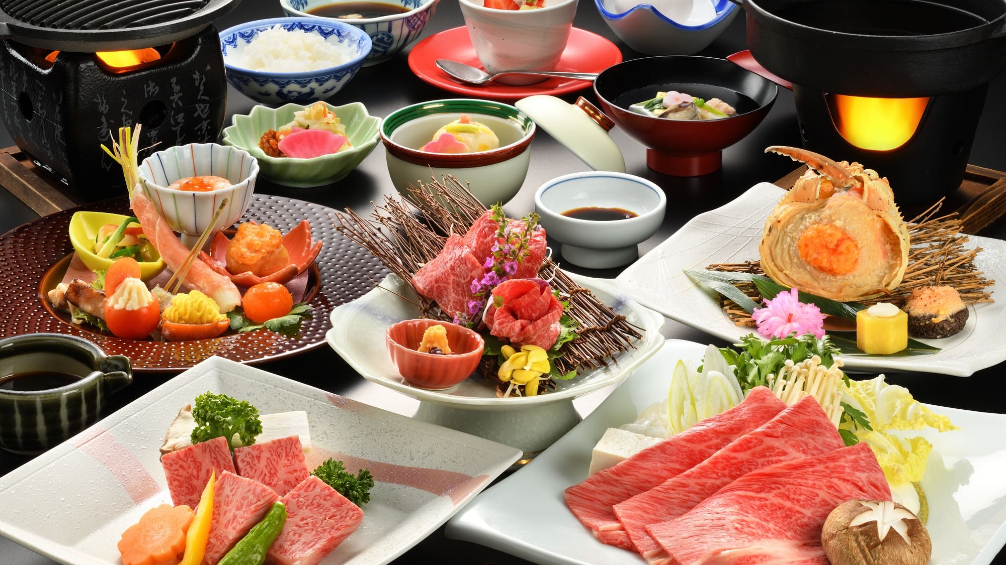 ◆一番人気「米沢牛肉三昧膳」はお好みのお肉料理がチョイスできます！