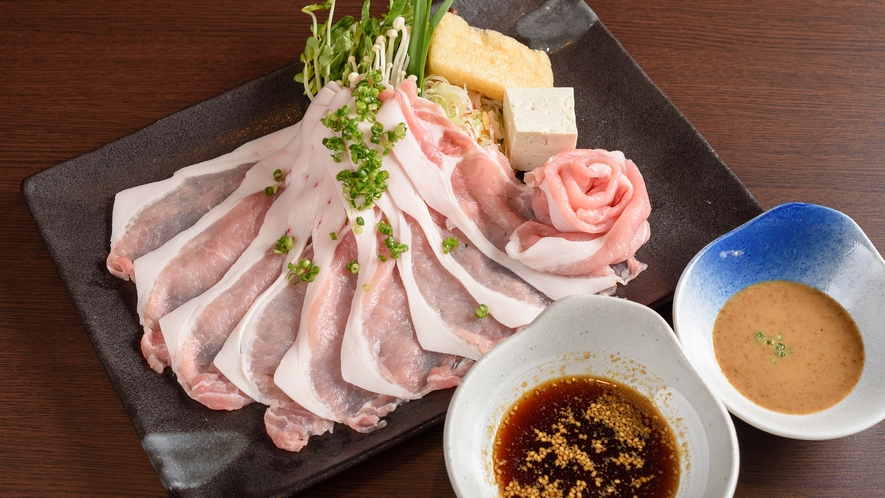 【夕食】豚肉のしゃぶしゃぶ