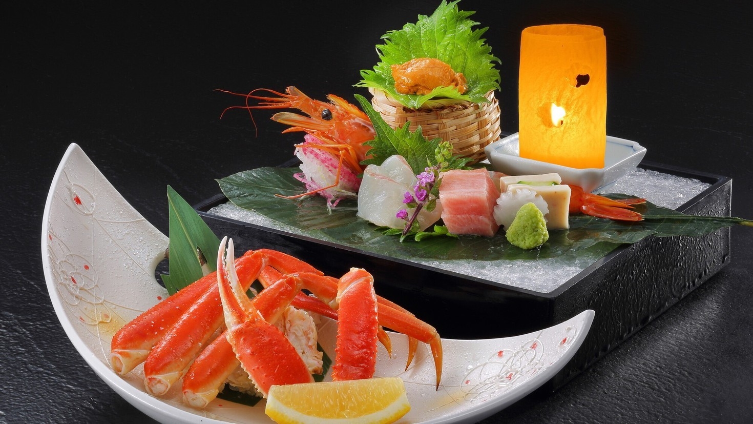 ＜12〜2月限定＞【冬の味覚を満喫】ズワイ蟹と山形牛しゃぶしゃぶを堪能する古窯の冬会席♪【夕食個室】