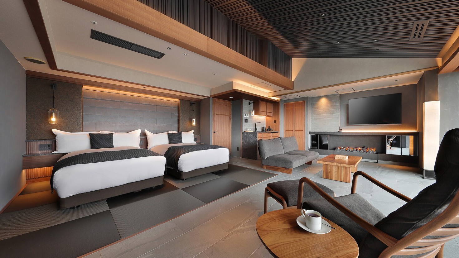 【古窯スイートツイン】2024年リニューアル！全てが最上級。最上階ならではの蔵王連峰の絶景を堪能