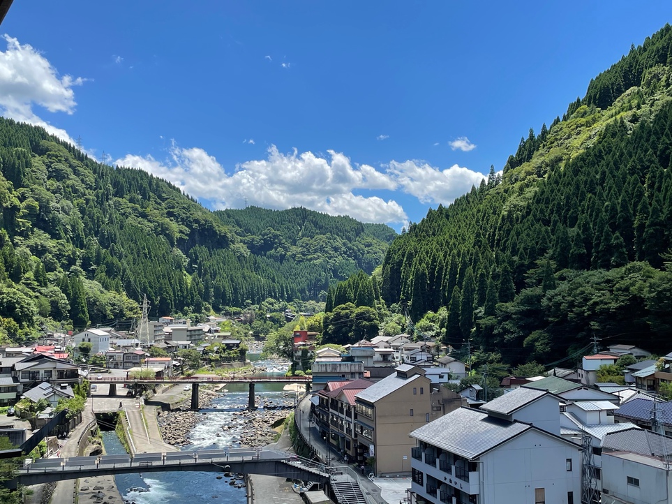 杖立渓流の宿 大自然