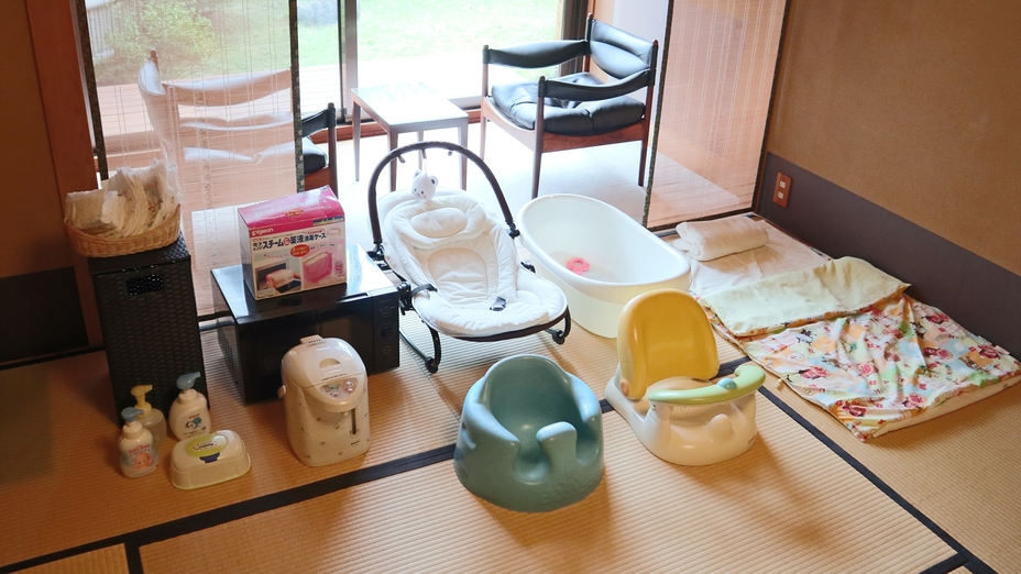【赤ちゃん温泉デビュー】お部屋食／貸切風呂／おむつ／バウンサーなど、安心な憩いの家族時間｜1泊2食