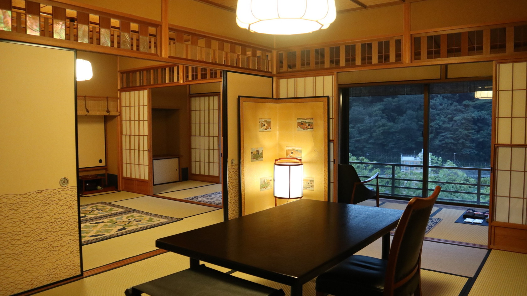  【特別室｜A】源泉◆踏込＋10畳＋8畳＋広縁／角部屋（74平米）