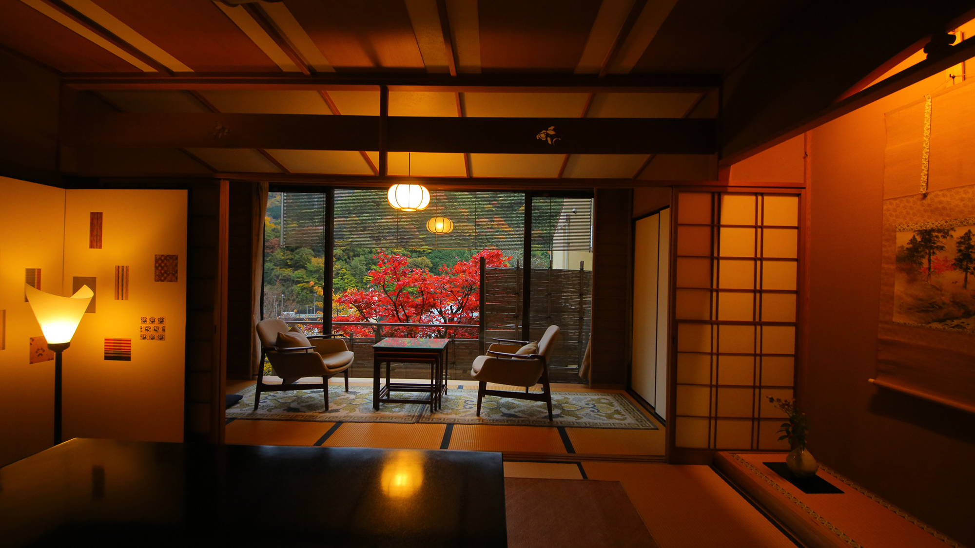 【和洋室｜Ｘ】源泉◆踏込＋10畳＋ツイン10畳＋広縁（67平米）