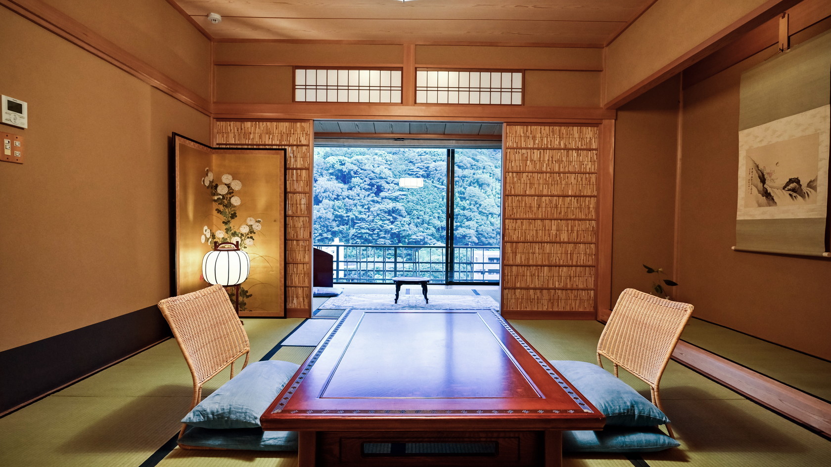 【優雅客室｜B】源泉内湯◆踏込＋和室10畳＋6畳＋広縁（56平米）205号室