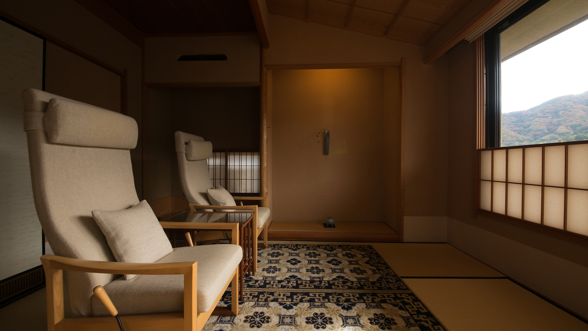 景色を眺めながら、ゆったりひと息