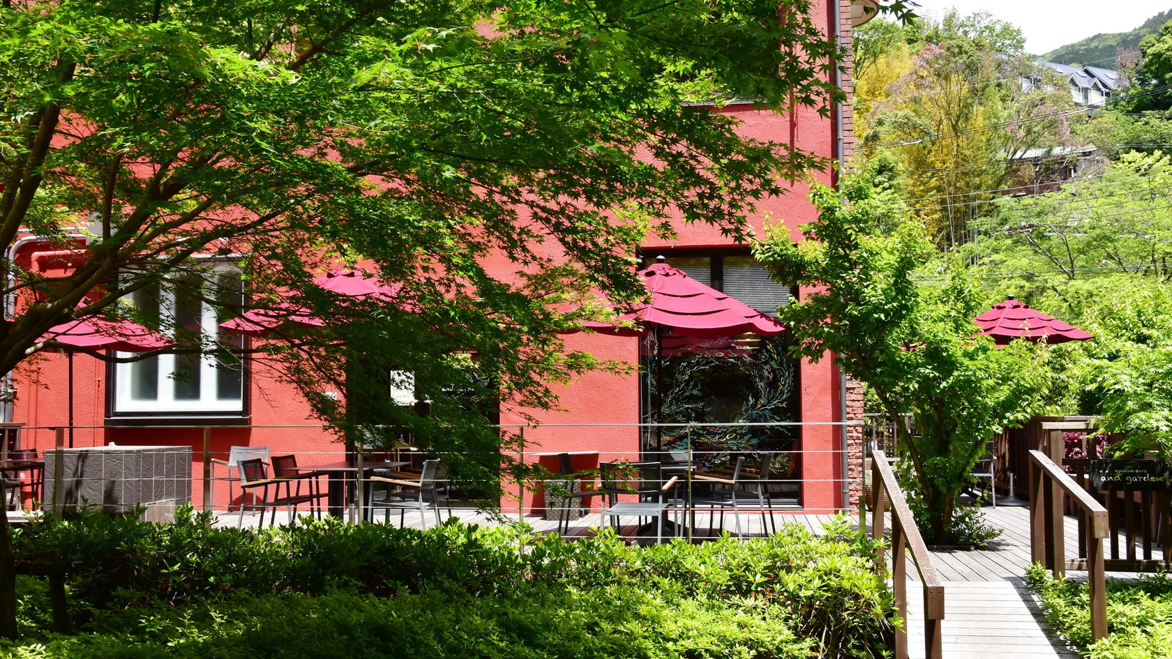 町立湯河原美術館のカフェ