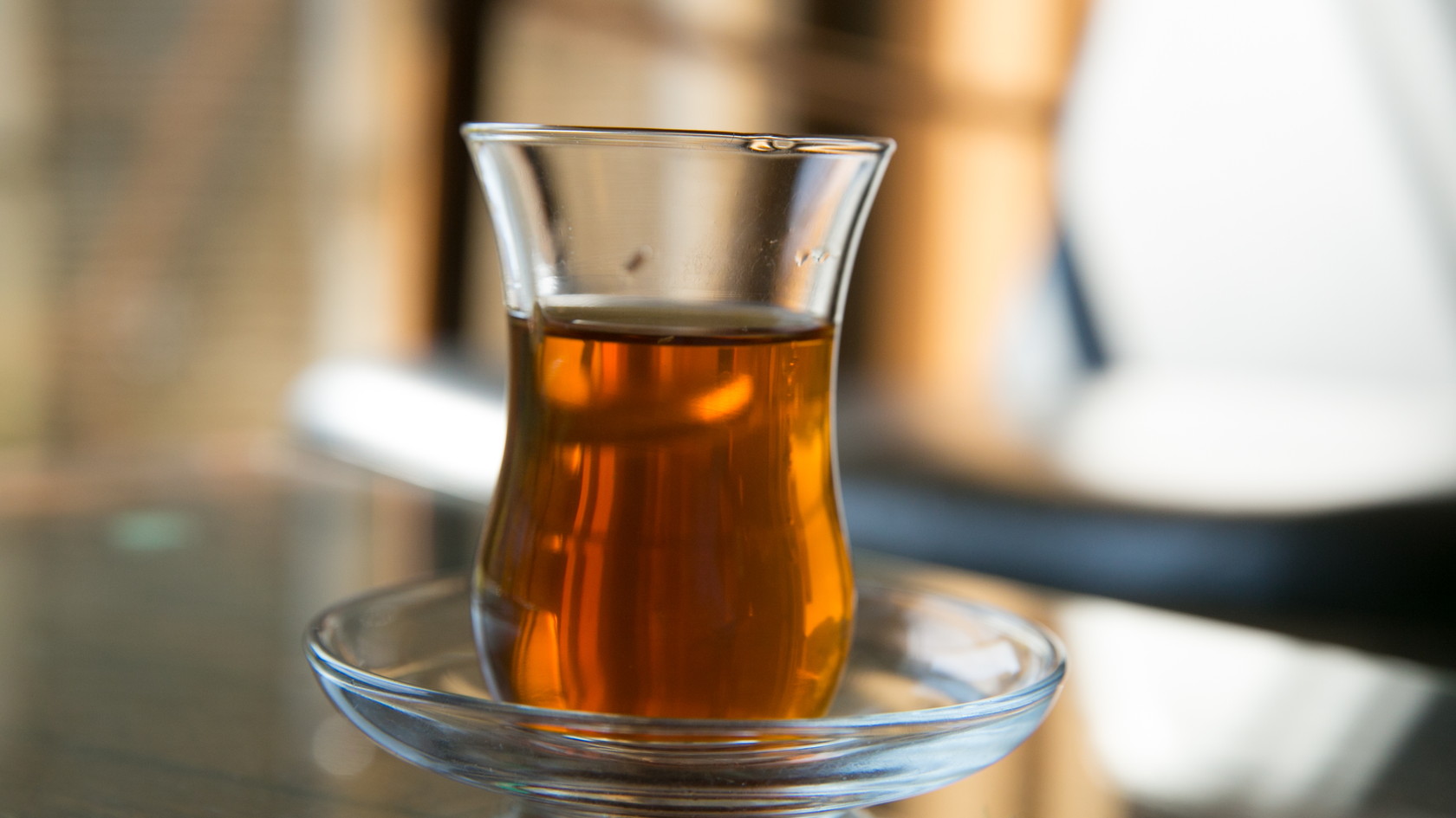 お部屋でお飲みいただく湯上りサービスのハーブティー。