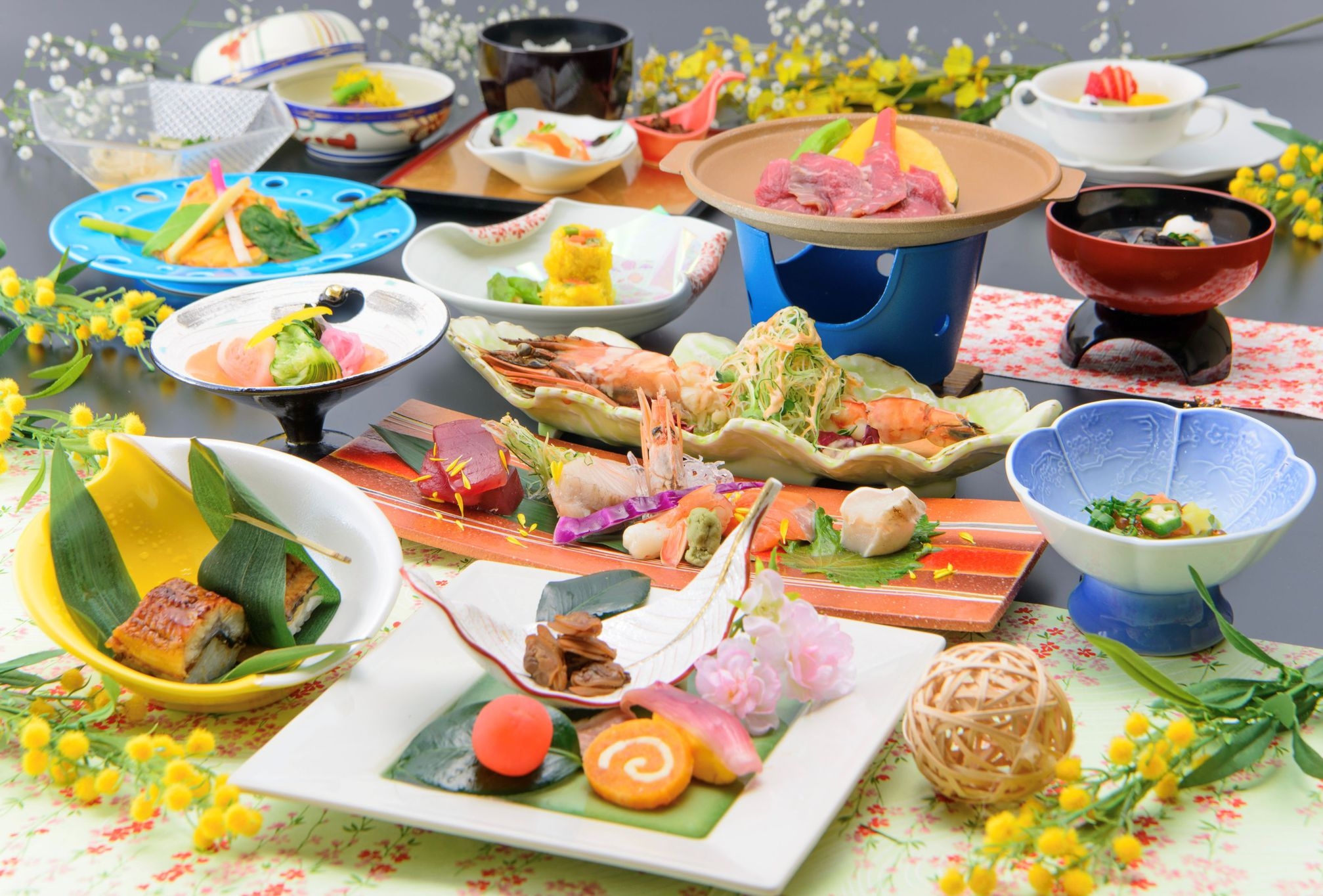 【月の膳】　牡蠣の和風アクアパッツァ鍋付会席膳